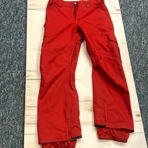 Burton Cargo snowboard pants Size M Red